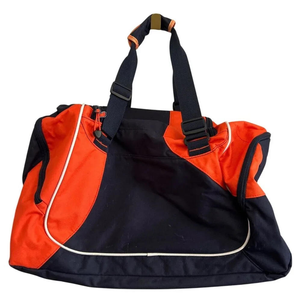Reebok NFL Super Bowl XLI Large Duffel Bag Navy & Orange With Shoulder Strap